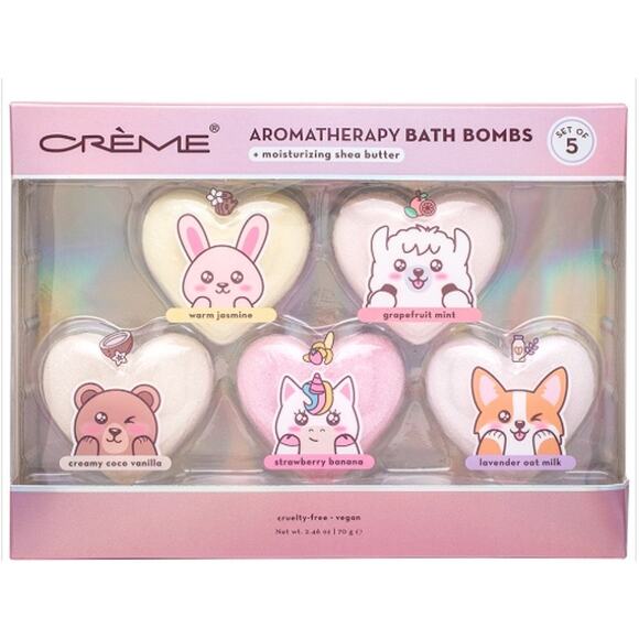 K-Care:The Creme Shop Aromatherapy Bath Bombs Set Of 5*Korean Skincare - Picture 1 of 1